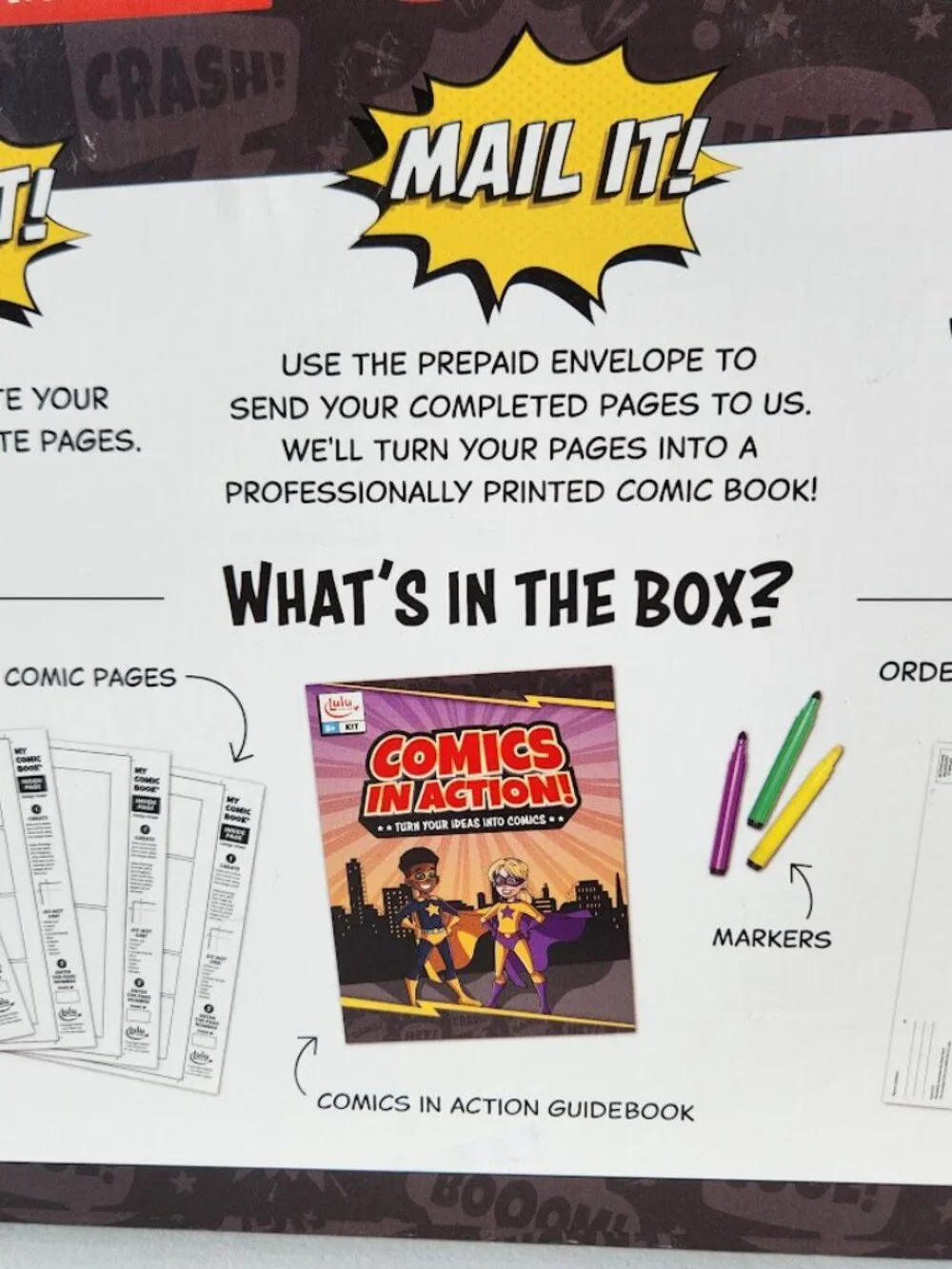 New Lulu Jr. My Comic Book making craft kit writing comicbook Published 6.75